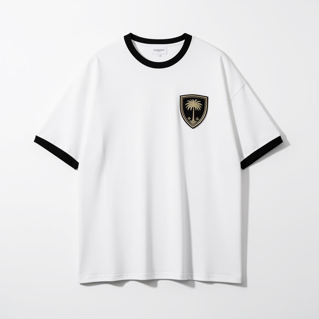 Shield Embroidery T-Shirt White