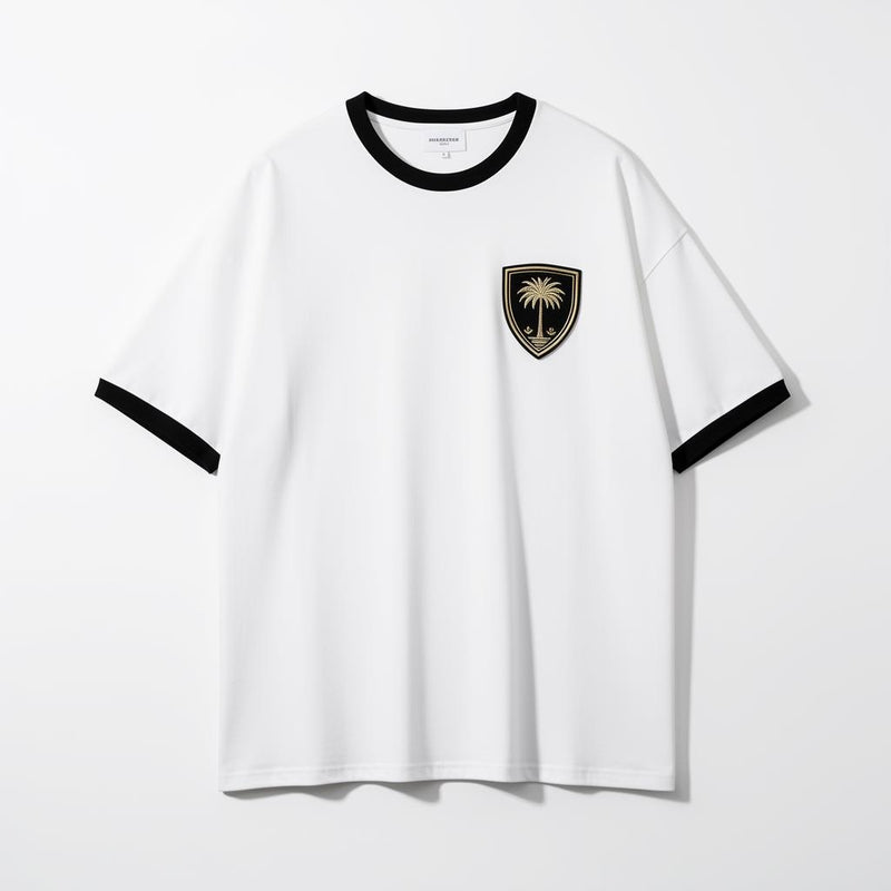 Shield Embroidery T-Shirt White